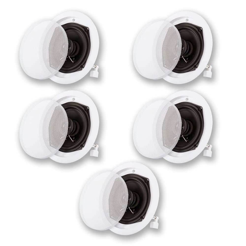 R191 In Ceiling/In Wall 5 Speaker Set 2 Way Home Theater 1000 Watt New R191-5S