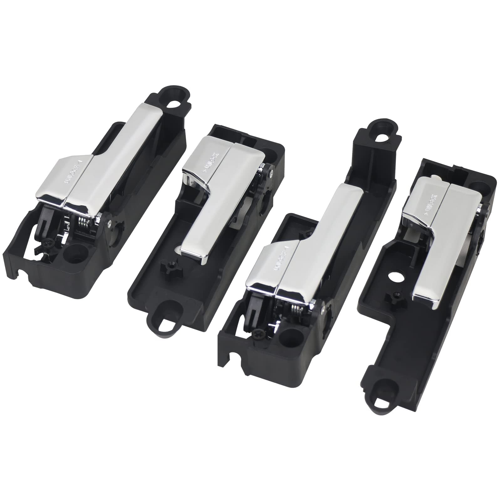 TQPONLY Front/Rear Interior Door Handle Left & Right Side (4 Pcs) Compatible with 2006-2012 Ford Fusion,2007-2012 Lincoin MKZ,2006 Lincoin Zephyr,2006-2012 Mercury Milan