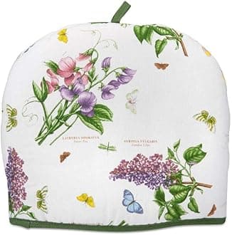 x Botanic Garden Tea Cosy - Cotton Teapot Warmer, Washable Kettle Dust Cover, Keeps Tea and Coffee Hot Longer