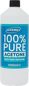 Lucemill 100% Pure Acetone | 1 Litre | Professional Nail Polish Remover for Acrylics, Gel & Glue | Salon Use | UK Made