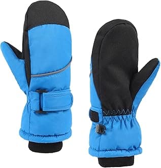 TRIWONDER Kids Ski Snow Gloves Water-Resistance Windproof Winter Cold Weather Gloves for Boys Girls Warm Thermal Snowboard Mittens