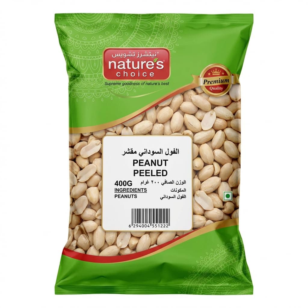 Natures Choice Peanut Peeled - 400 Gm