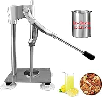 Hand Press Juicer Machine，Commercial Lemon Squeezer and Orange Crusher，Mental Grinder for Fruit or Nuts,Manual Juicer Machine,Nut Grinder Juice Squeezer Handheld