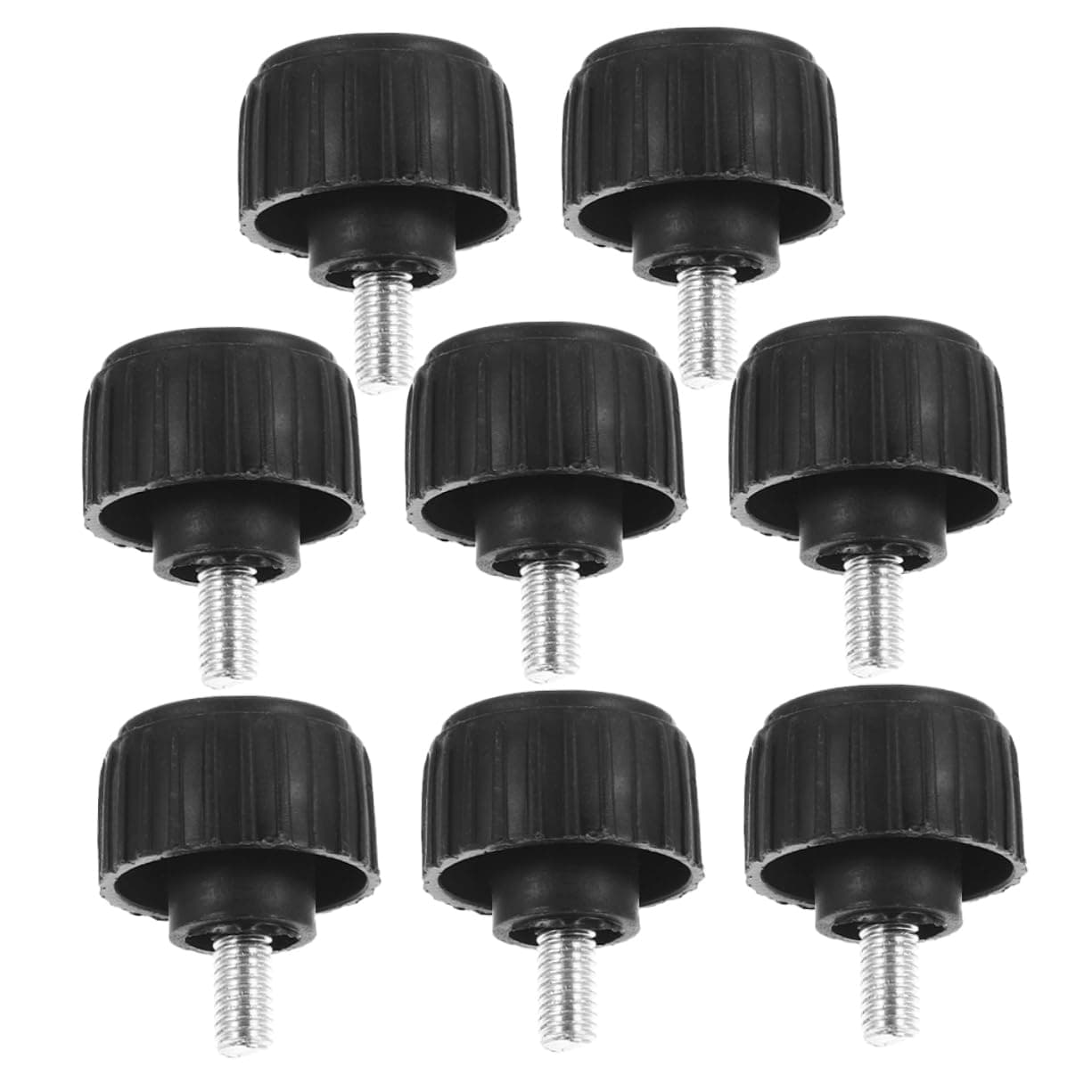 VOSAREA 8pcs Electronic Scale Accessories Scale Replacement Parts Digital Scale for Shipping Platform Scale Foot Platform Scale Parts Electric Weigh Pan Feet Scale Leg Bracket Rubber Black