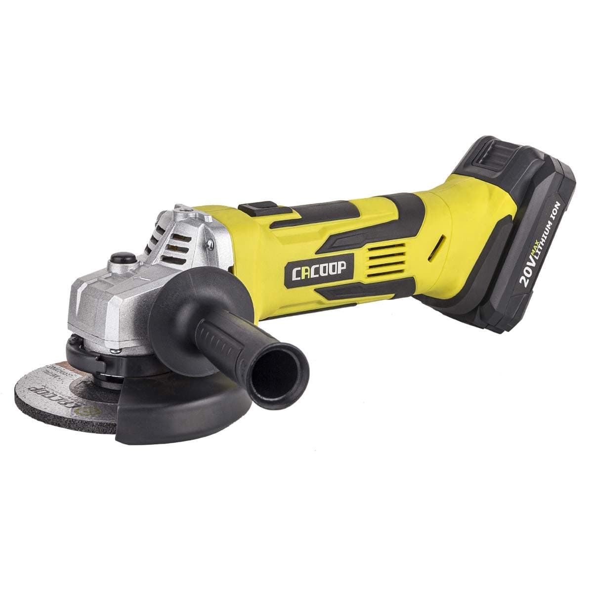 20V 4-1/2'' 5'' Cordless Angle Grinder,Power Handheld Portable Angle Grinder with Lithium Battery and Charger