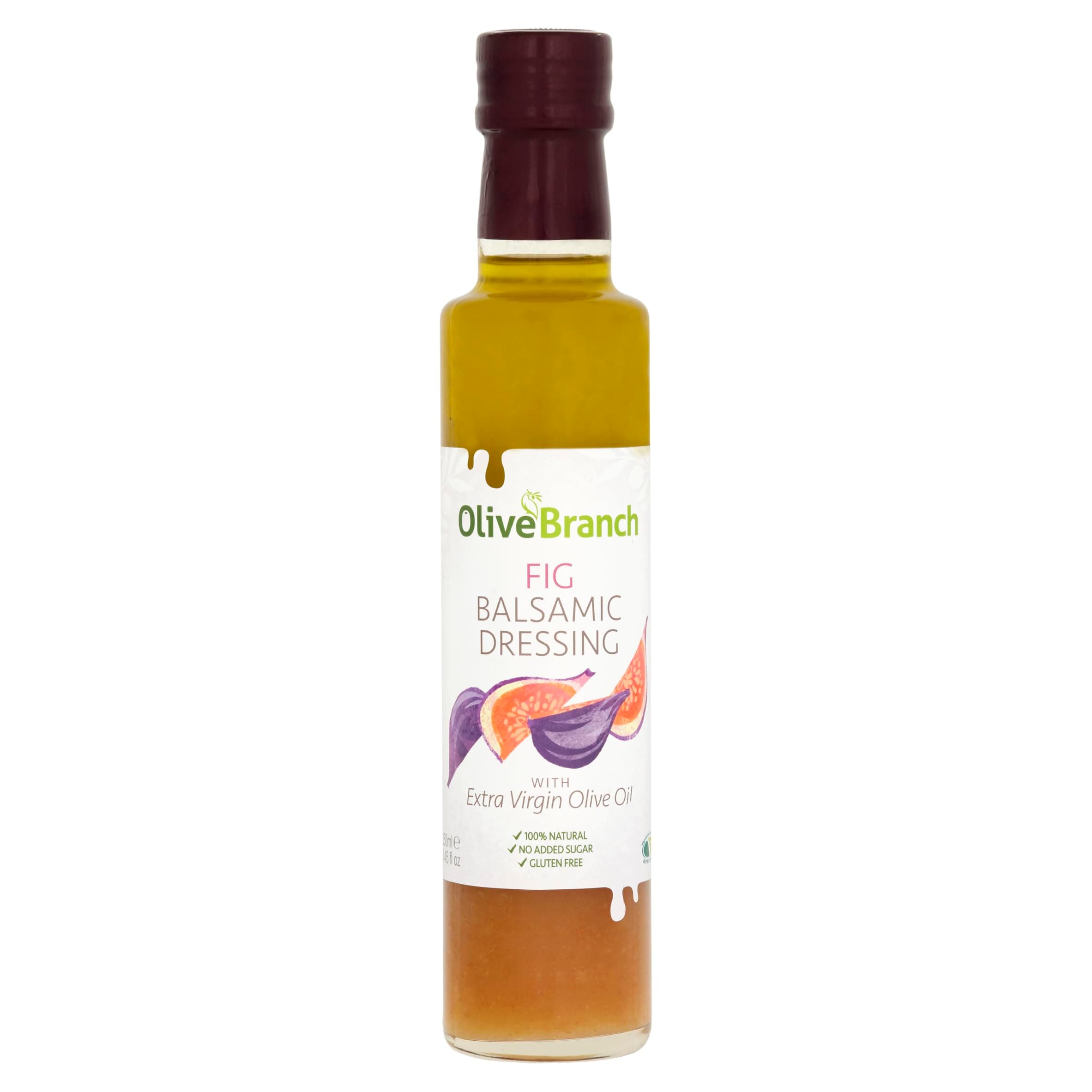 Olive Branch Fig Balsamic Dressing - Vegan Friendly, No Added Sugar, 250 ml, Purple