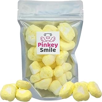 Lemon Cream Flavored Freeze-Dried Taffy 2 oz – Crunchy & Airy Snack – Bite-Size Pieces – Ships in Box – Bold Taste & Light Texture