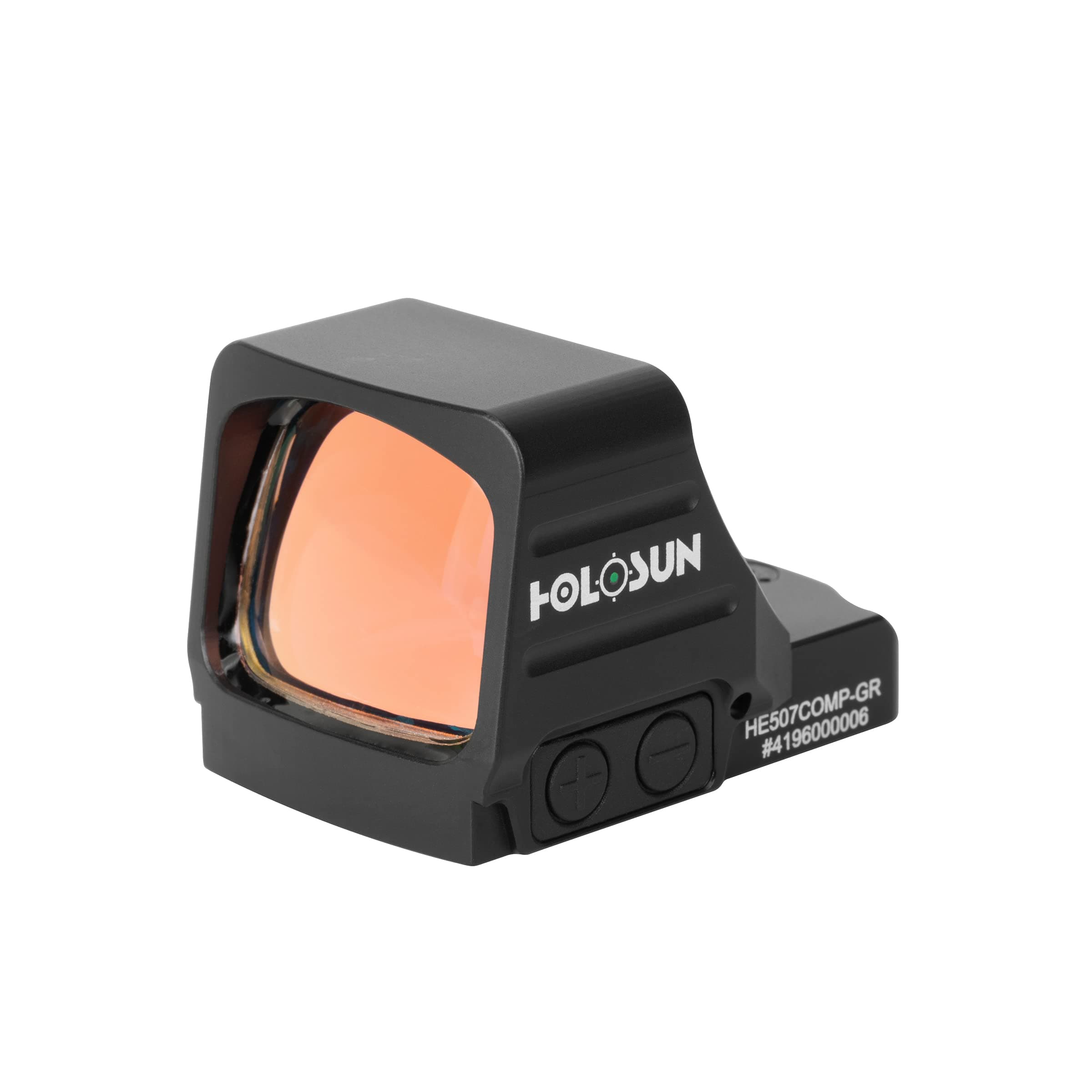 HOLOSUN 407/507COMP Series 6 MOA Dot or CRS 2 MOA Dot & 8/20/32 MOA Circle Reflex Pistol Sight with Large Objective Lens - Durable Shake-Awake Aluminum Handgun Sight