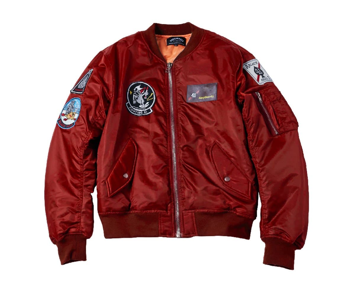 AVIDACE Classic Bomber Men's Jacket Nylon Double Maxi Quilted Jacket with Patches