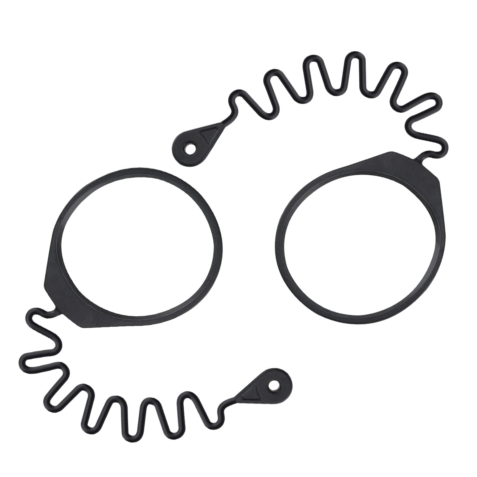 eMagTech 2Pcs Fuel Cap Retaining Straps Replacement 31336424 Compatible with Volvo Petrol 850 S70 V70 C70 XC70 Petrol Fuel Cap Retaining Strap Ring Rubber