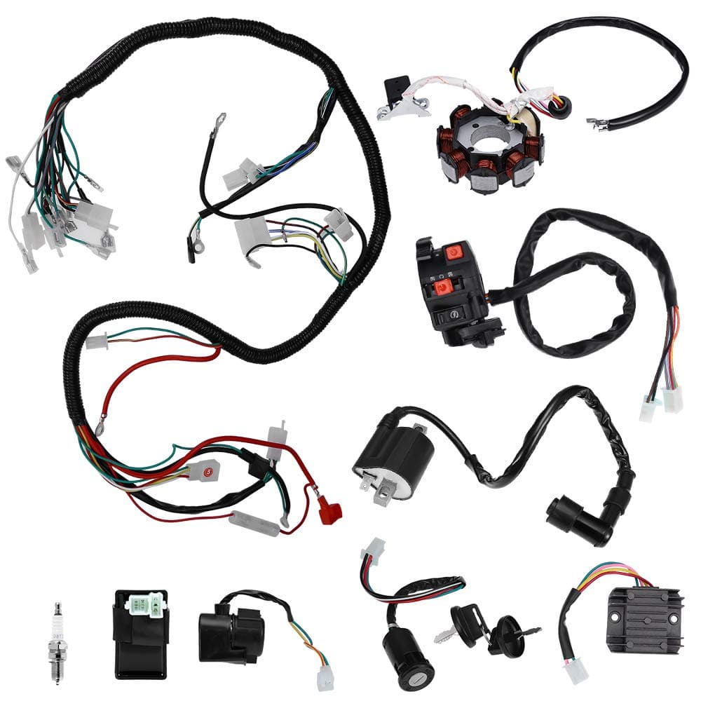 Electrics Wiring Harness Replacement for ATV Quad 150/200/ 250CC Replacement for Kawasaki Stator