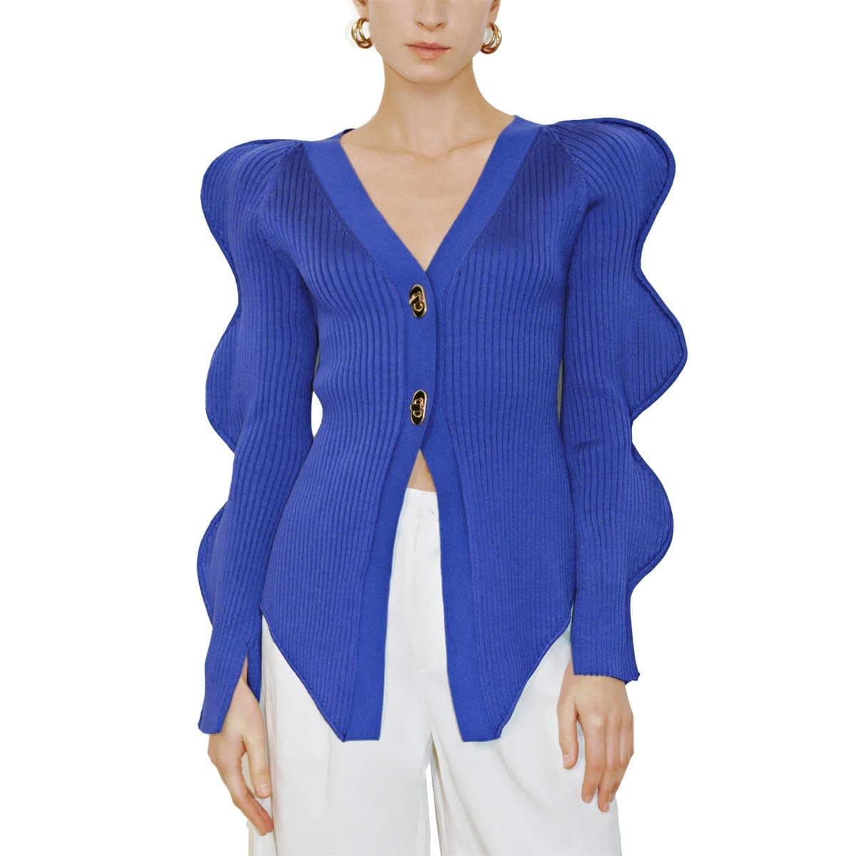 URBAN REVIVO Women's Knit Cardigan Sweaters Long Sleeve Button Down Open Front Casual Outwear Trendy 2025