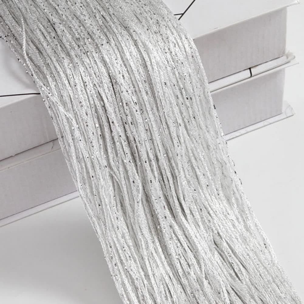 2 Pack 39 X 79 Inch String Door Curtains - Hippie Room Decor Curtains for Doorways, Boho Home Decoration for Party, Closet Curtains, Bedroom (White)