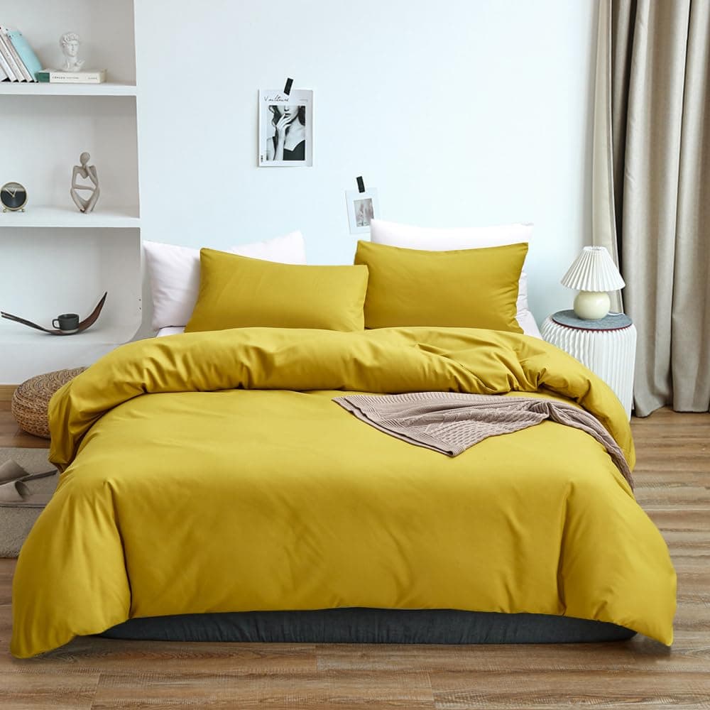 Wellboo Chartreuse Comforter Set Queen Moss Green Bedding Comforters Modern Solid Grass Green Soft Breathable Yellowish Green Blanket Quilts for Women Men Luxurious Solid Color Bedding 3 Piece