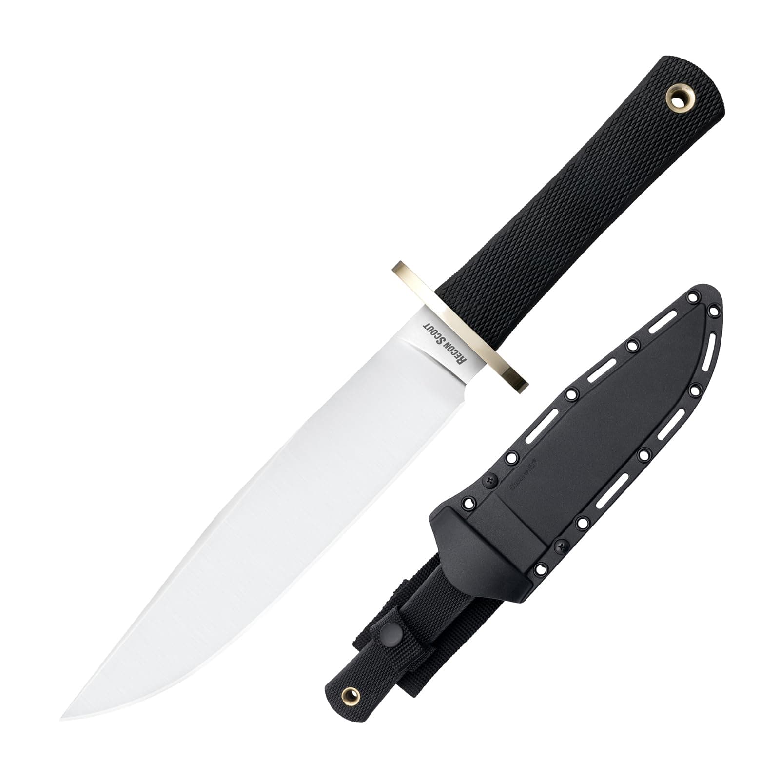Recon Scout 7.5" CPM 3V Razor-Sharp Clip Point Blade 5" Kray-Ex Handle Tactical Fixed Blade Knife w/Secure-Ex Sheath