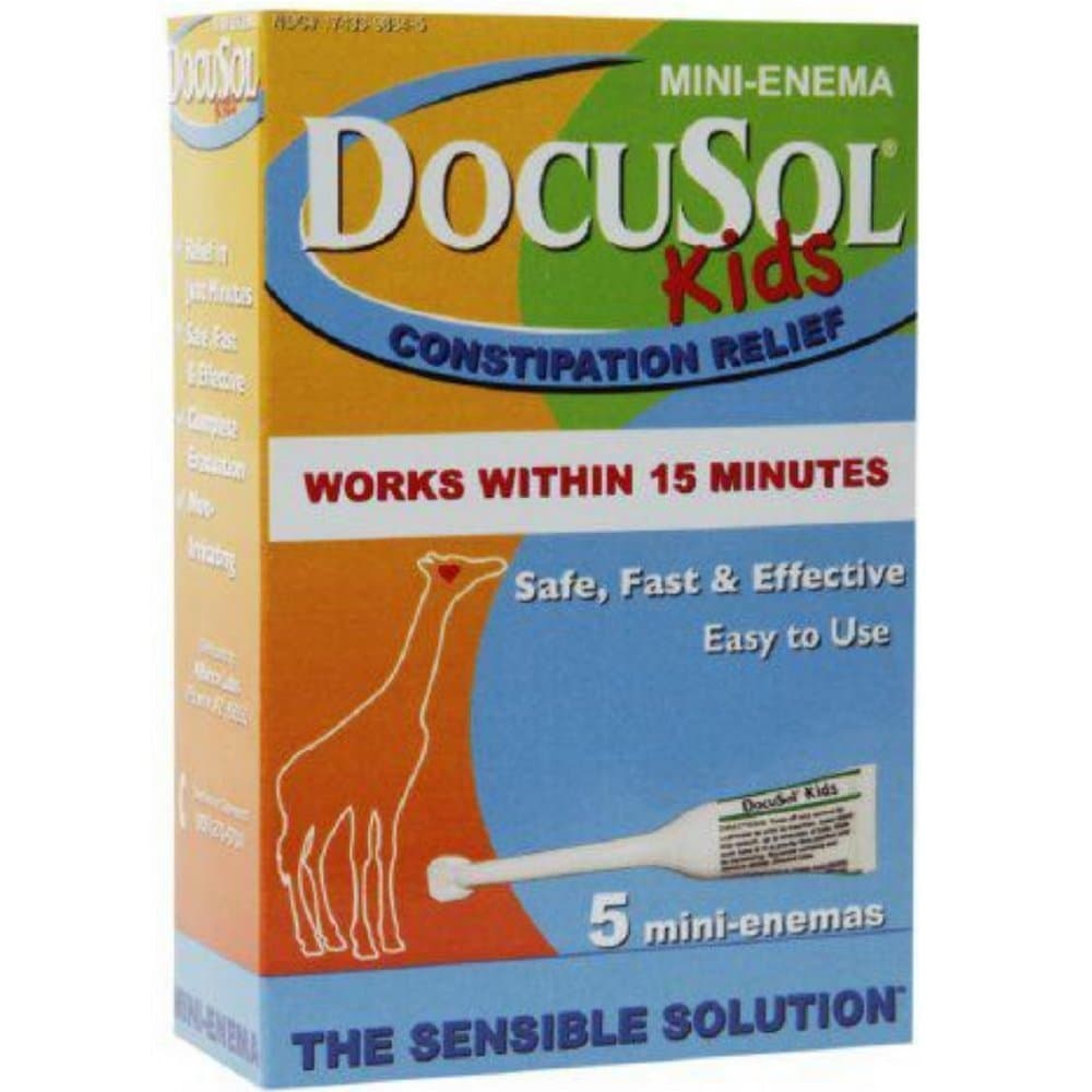 Docusol Kids Mini-enema 5 Count (4 PACK)