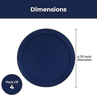 Wood Grip Lids for Pyrex and Anchor Round Glass Containers 4-Cups