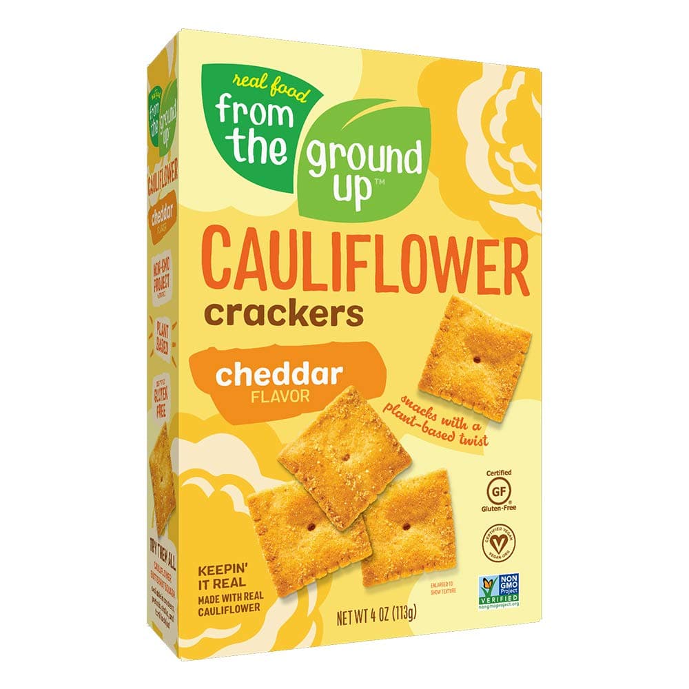 FROM THE GROUND UP Cheddar Cauliflower Crackers, 4 OZ