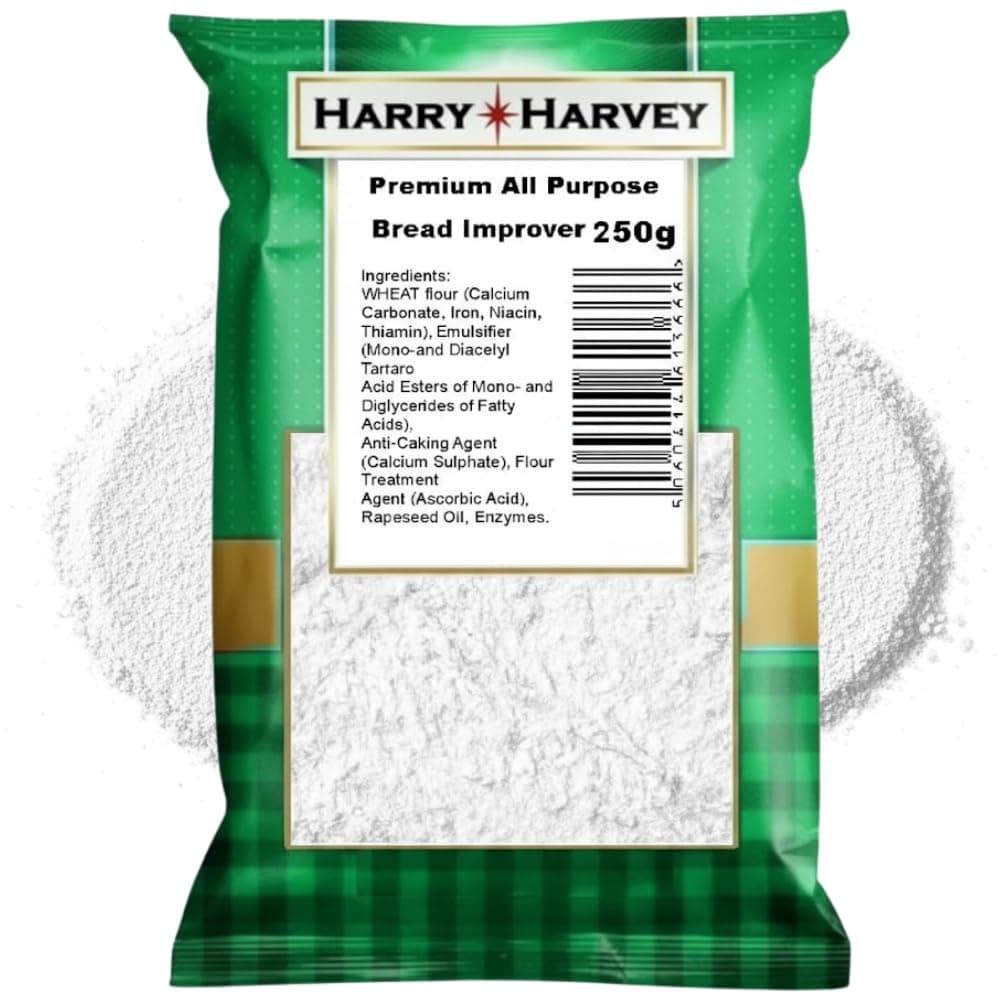 Premium All Purpose Bread Improver 250g, Dough and bread conditioner, enhancer by Harry Harvey for home baking and professional use