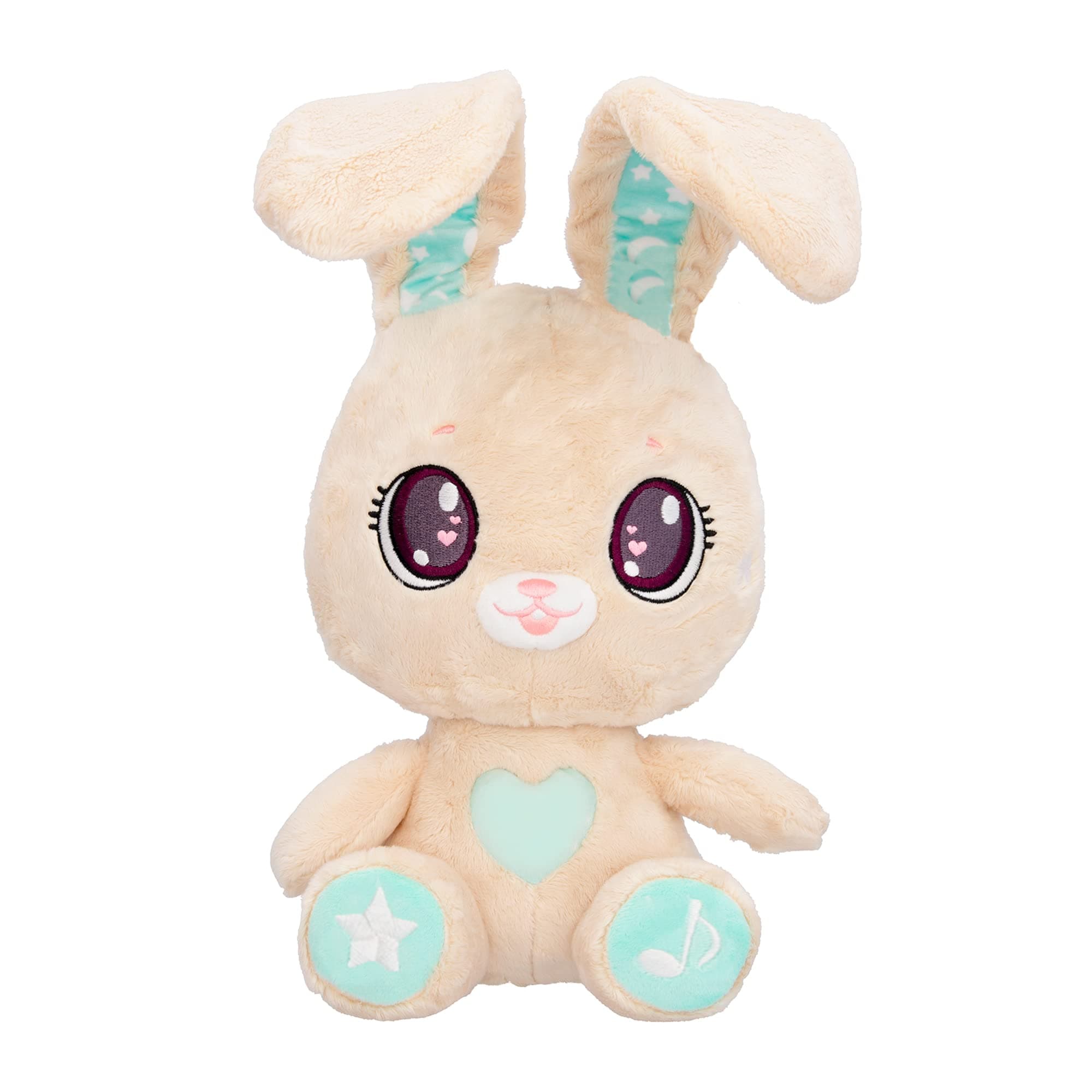 Interactive Rabbit, Funny and Soft Plush that Moves His Ears and Makes Lights and Sounds, Toy Gift for Babies and Children
