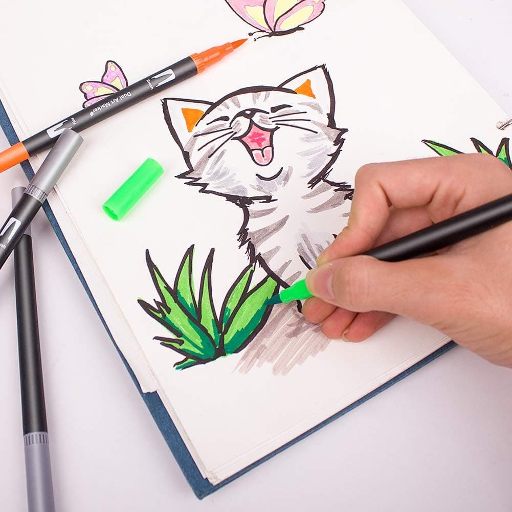 100 Colours Black Body Pen