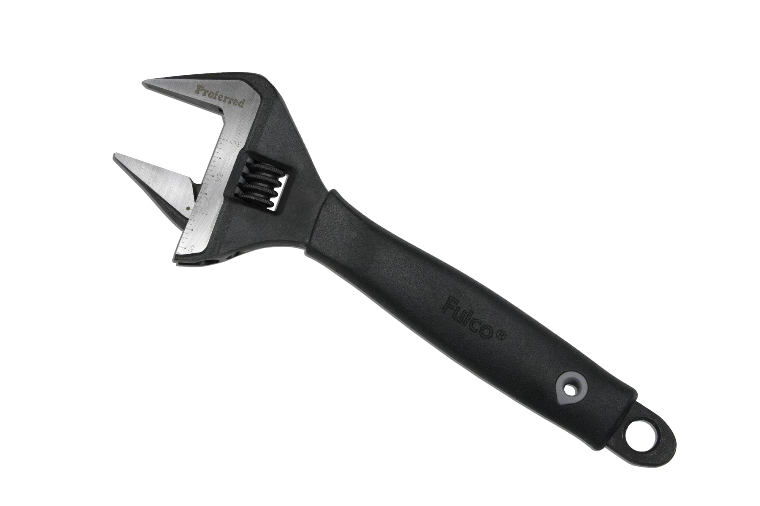 Proferred Plumbing Adjustable Wrench, Black Phosphate Finish, 4 Available Size Options 6-inch, 8-inch, 10-inch, 12-inch - T08002