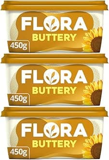 3x450g Buttery Spread Margarine Floras with Natural Ingredients (3x450g)