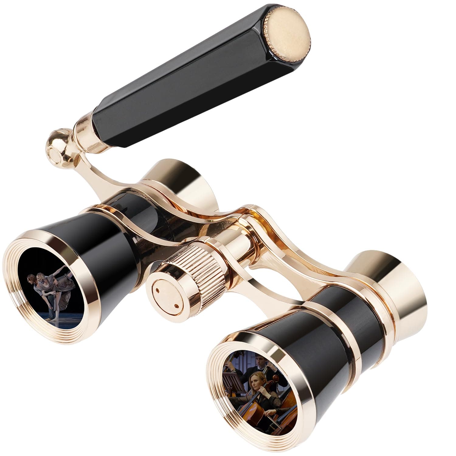 Opera Glasses,3X25 Theater Binoculars with Foldable and Extendable Handle,Portable Theater Glasses,Vintage Small Binoculars for Concerts Theater Cinema Opera,Gifts for Women