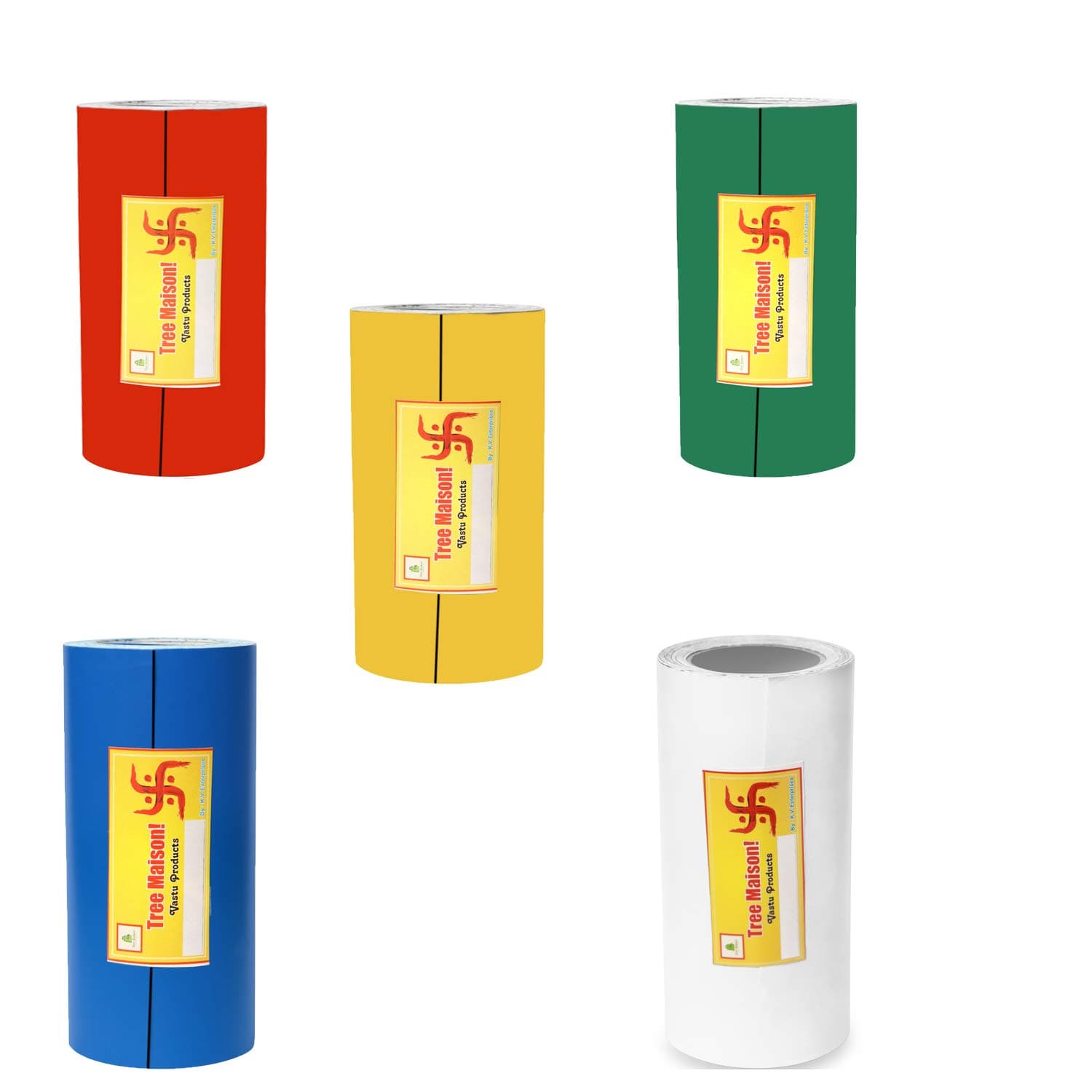 TREEMAISONVastu Vinyl Tape- Multicolour, Small
