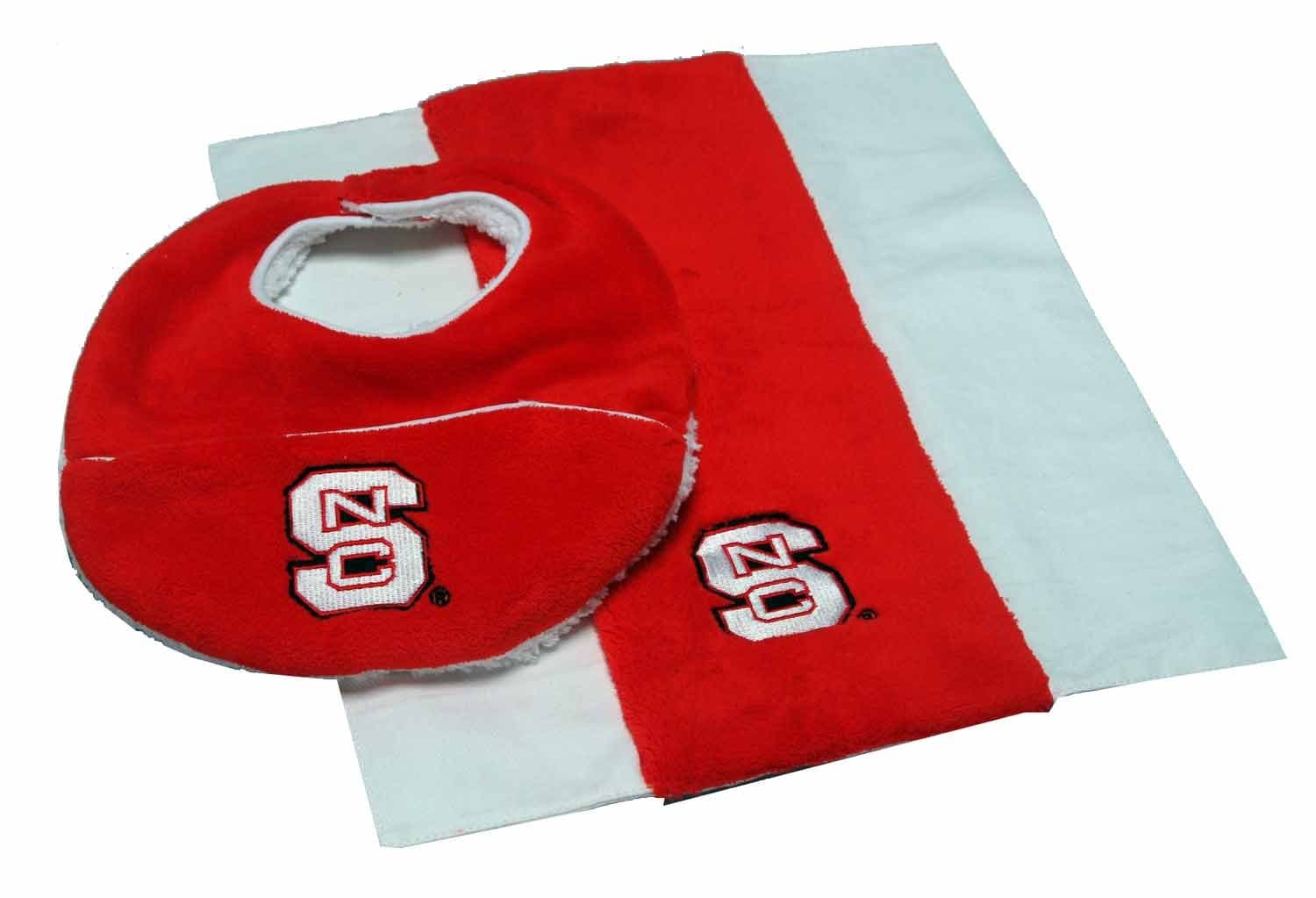 North Carolina State Wolfpack Bib and Burp Cloth Gift Set
