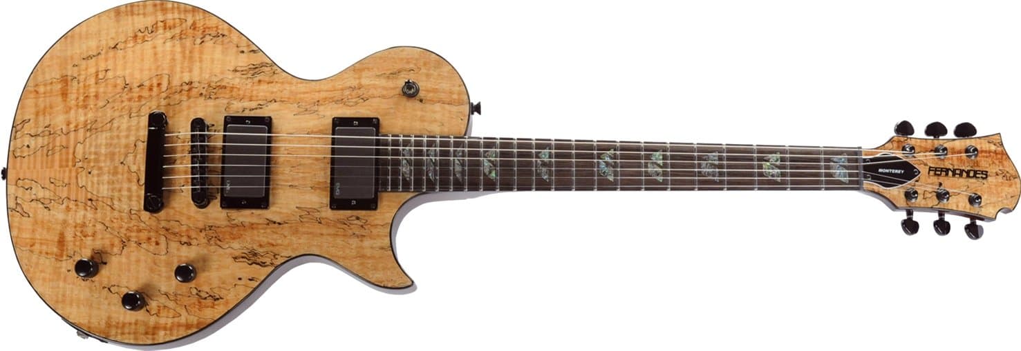 Spalted Maple Monterey Electric Guitar, Spalted maple top