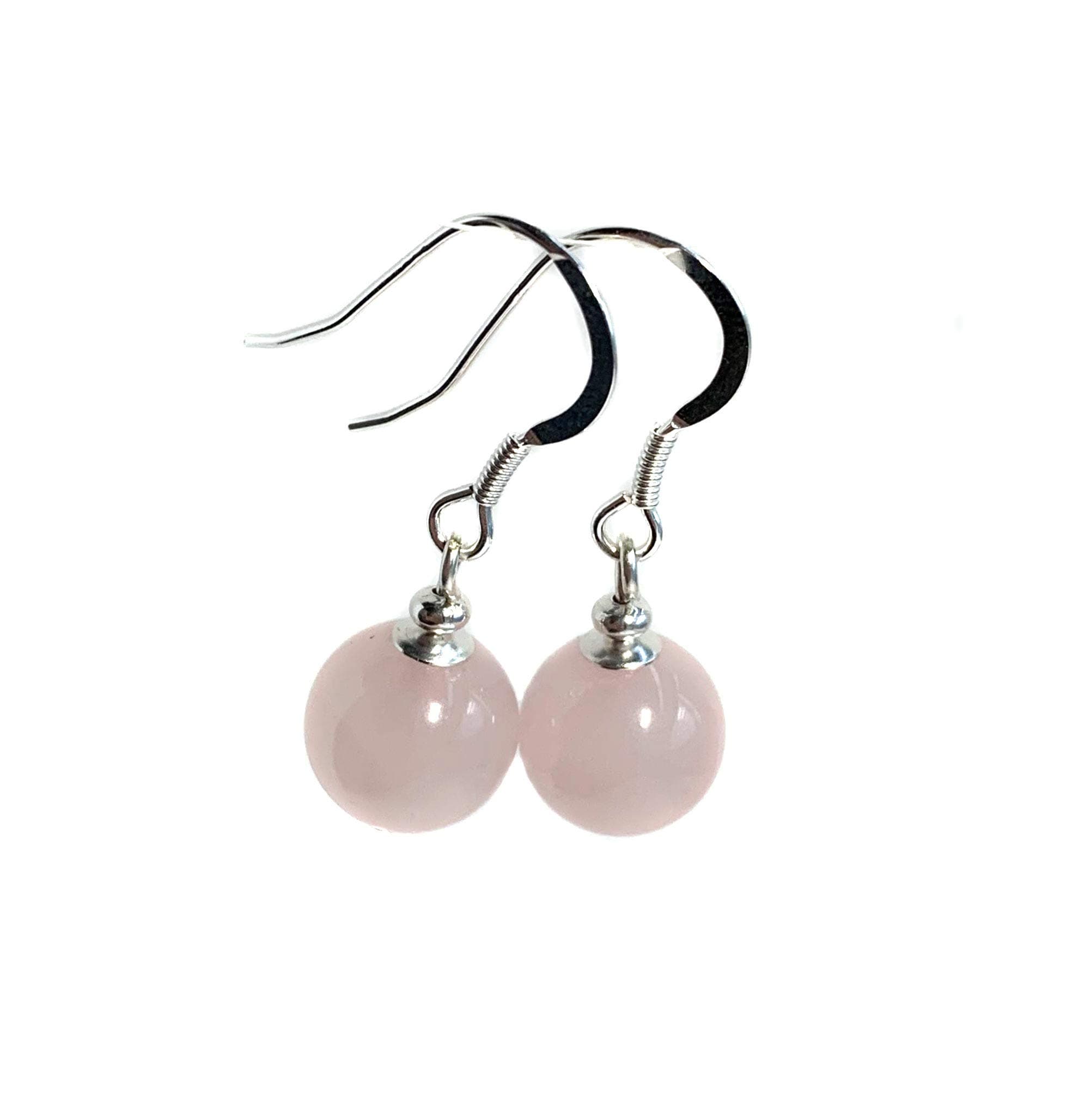 Black Moon Single Gemstone Drop Earrings with Sterling Silver