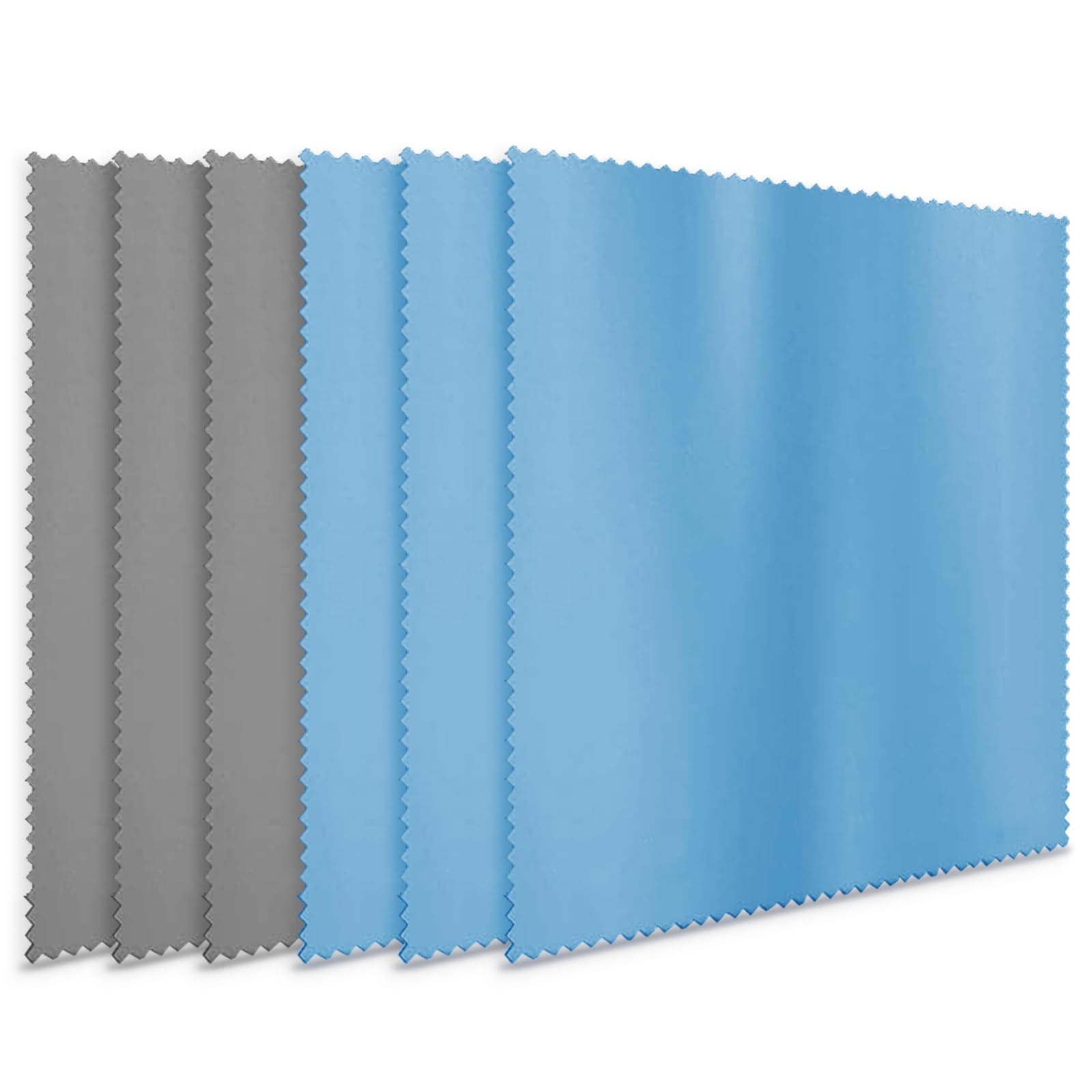 Extra Large Eyeglass Cleaning Cloths(6pcs), Blue