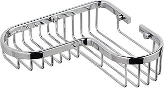 Corner Wire Soap Basket Shower Caddy in Chrome Plated Brass