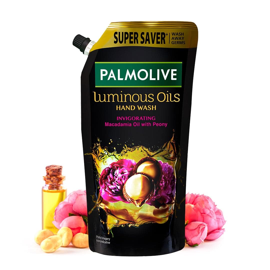 Luminous Oils Invigorating Liquid Hand Wash, 750ml Refill Pack, With Macadamia Oil and Peony Extracts