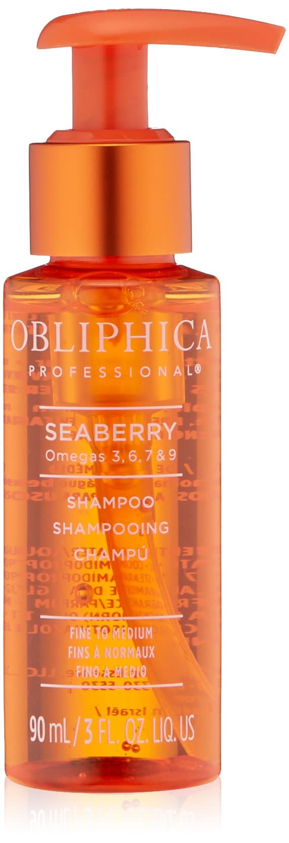 Obliphica Professional Seaberry Shampoo Fine To Medium, 3 Fl oz