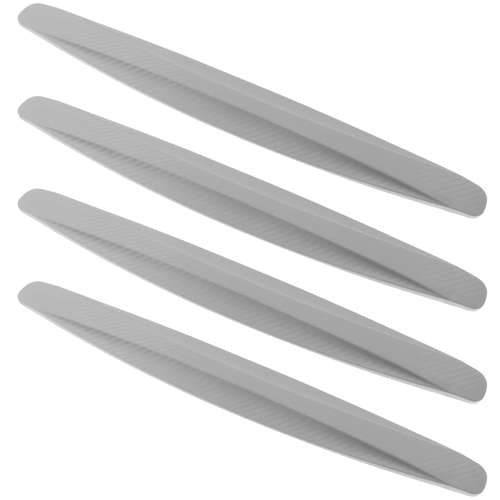 BokWin 4 Pack Universal Car Bumper Protector Rubber, Anti-Collision Car Front and Rear Corner Bumper Guard Lip Anti-Scratch Strips Sticker for Cars SUV Pickup Truck (Grey)