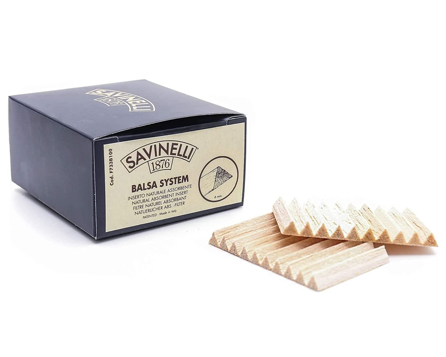 Balsa Pipe Filters [100 Filters - 6mm]