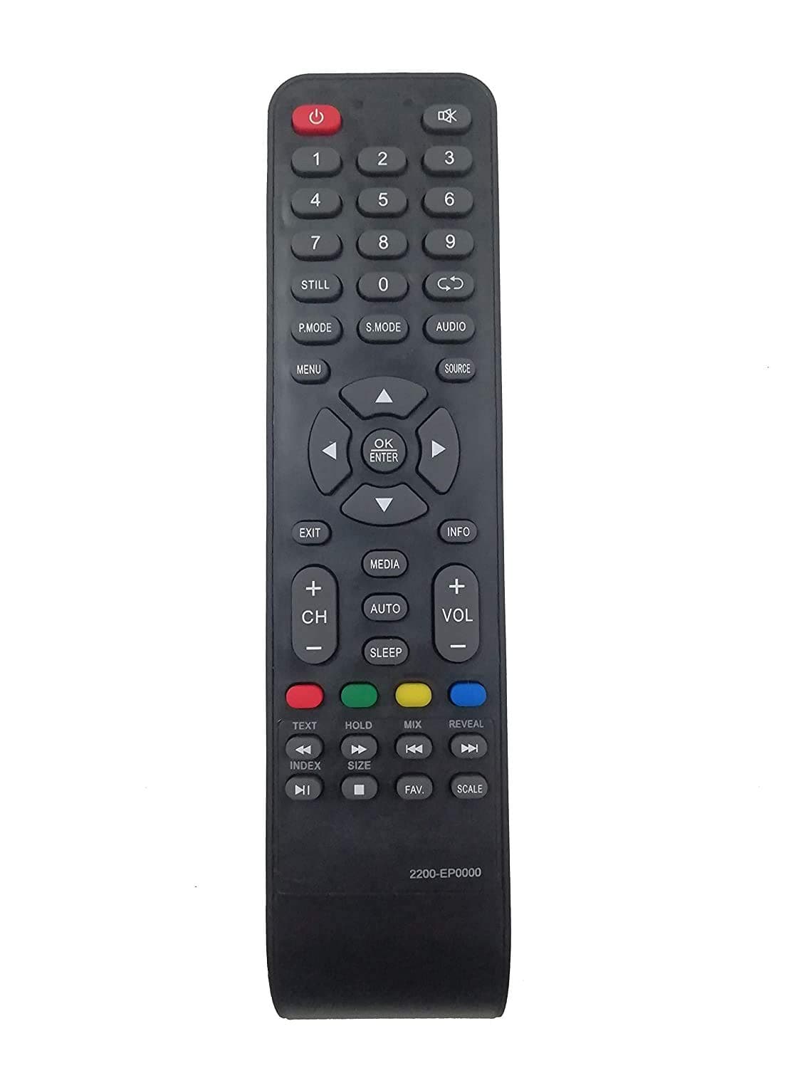 2200-EP0000 LCD LED TV Remote Control Compatible for Worldtech Tv Remote