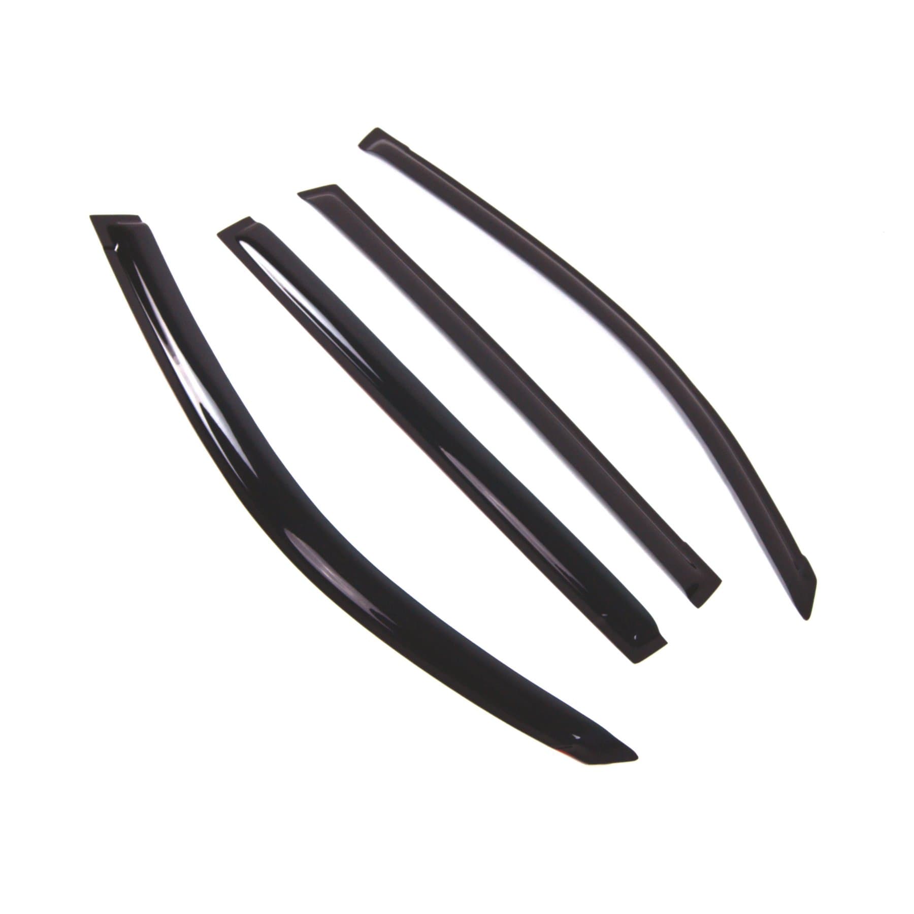 Tuningpros WD2-709 Dark Smoke 4 Pcs Set Window Visor (Outside Mount) Deflector Rain Guard Compatible with 2008-2015 Lexus LX570