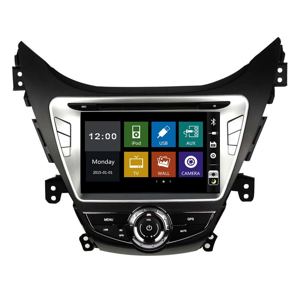 8" in-dash Car DVD player with BT/TV,Support rear view camera,Steering Wheel Control,USB/SD AUX,audio Radio stereo,Car multimedia headunit fit for Hyundai Elantra/Avante/I35 2011 2012 2013