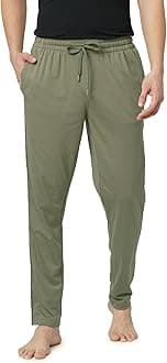 DAMENSCHMens Joggers Track Pants, Cotton Blend Pants for Man, Hidden Side Zipper Pocket Men Trackpant, Pilling Proof Joggers Pant for Men