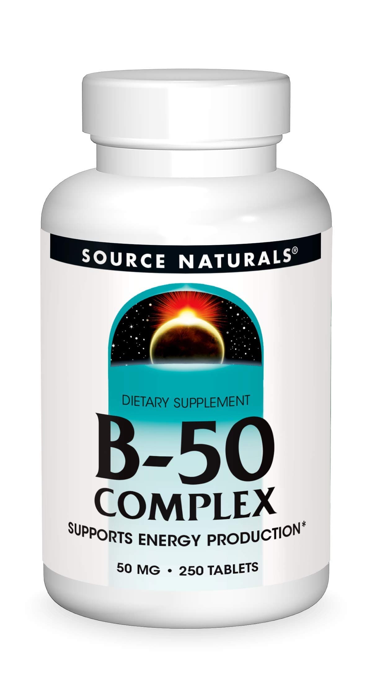 Source Naturals B 50 Complex 50 Mg B Vitamins For Energy Production Support Tablets 250 Multi