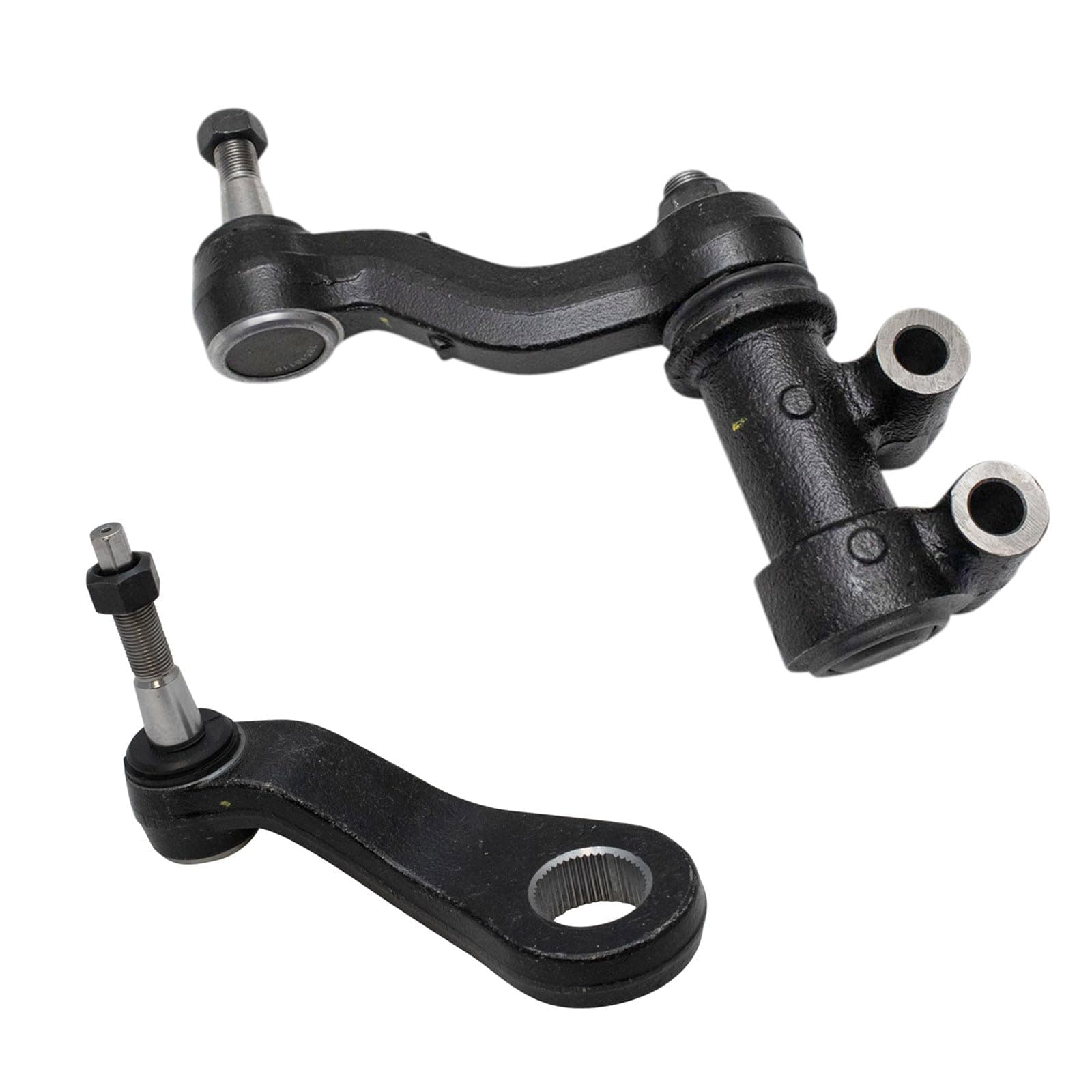TRQ Steering Kit Idler Arm & Bracket Assembly Pitman Arm Compatible with 2011-2019 Chevrolet Silverado 2500 HD Silverado 3500 HD GMC Sierra 2500 HD Sierra 3500 HD
