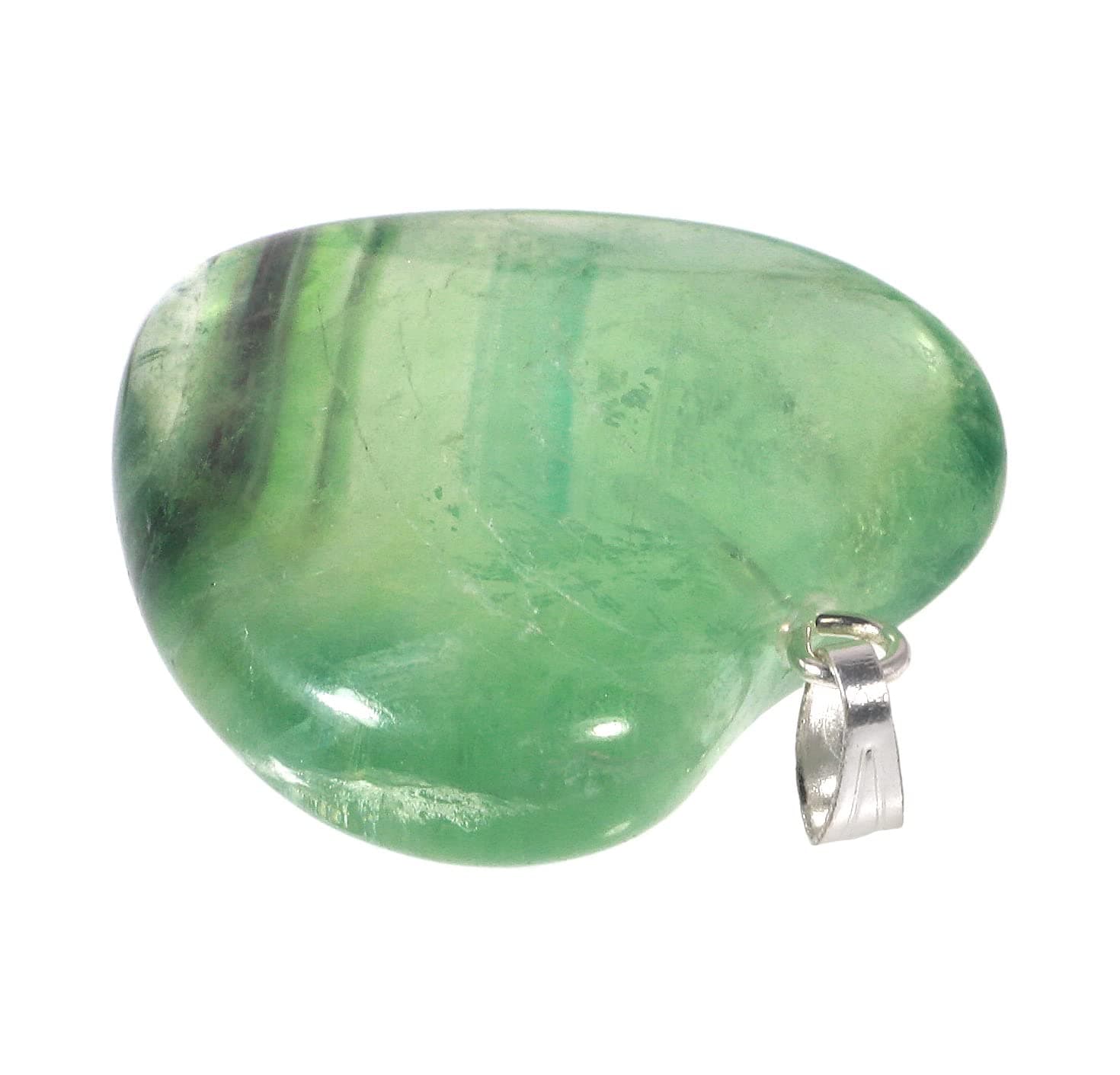 CrystalAgeRainbow Fluorite Heart Pendant