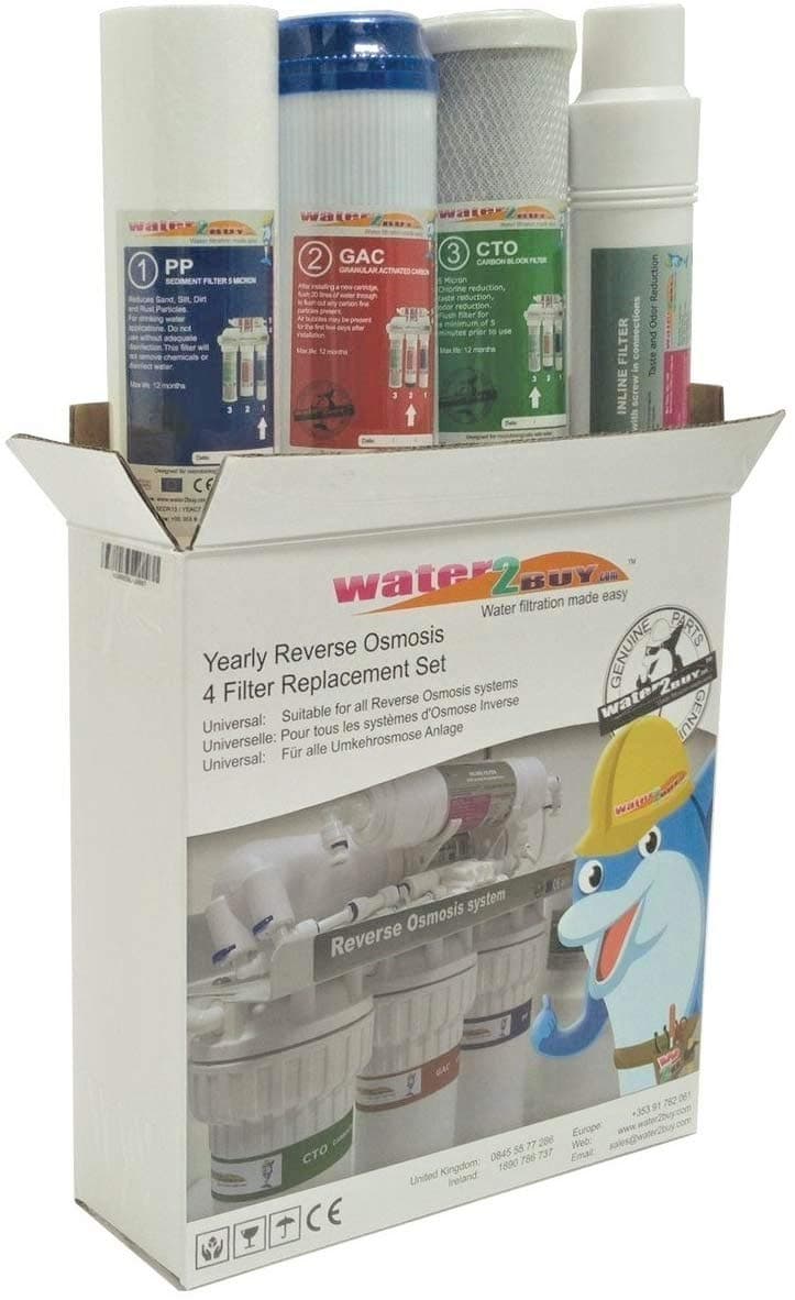 Universal 4 Filter Reverse Osmosis Water Filter Set