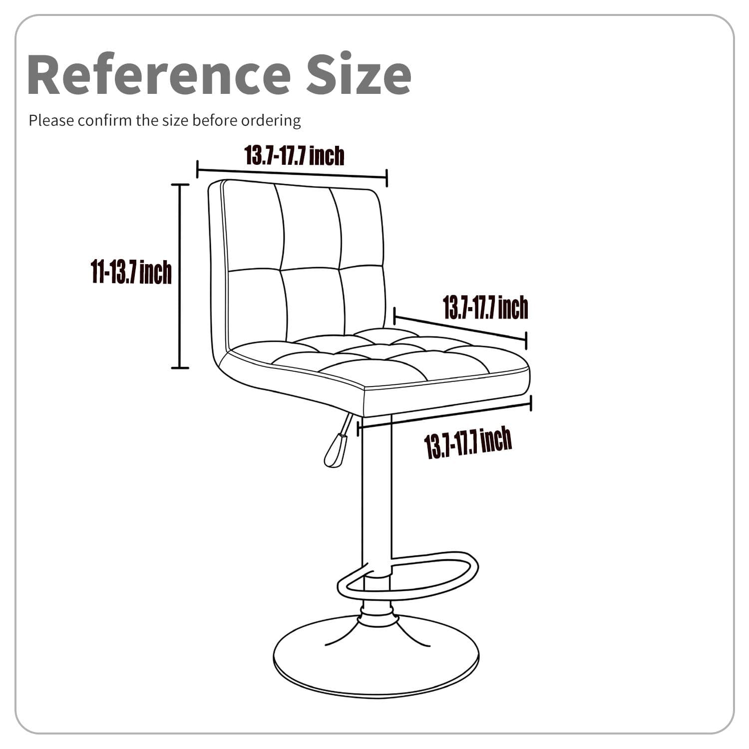 Deisy Dee Dining Room Chair Covers,Bar Stool Covers,Barstool Chair Slipcovers Pack of 2