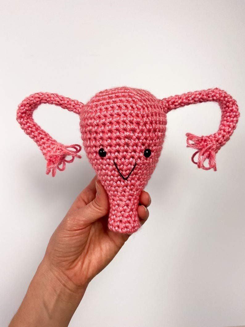 Crochet Uterus Plush Toy