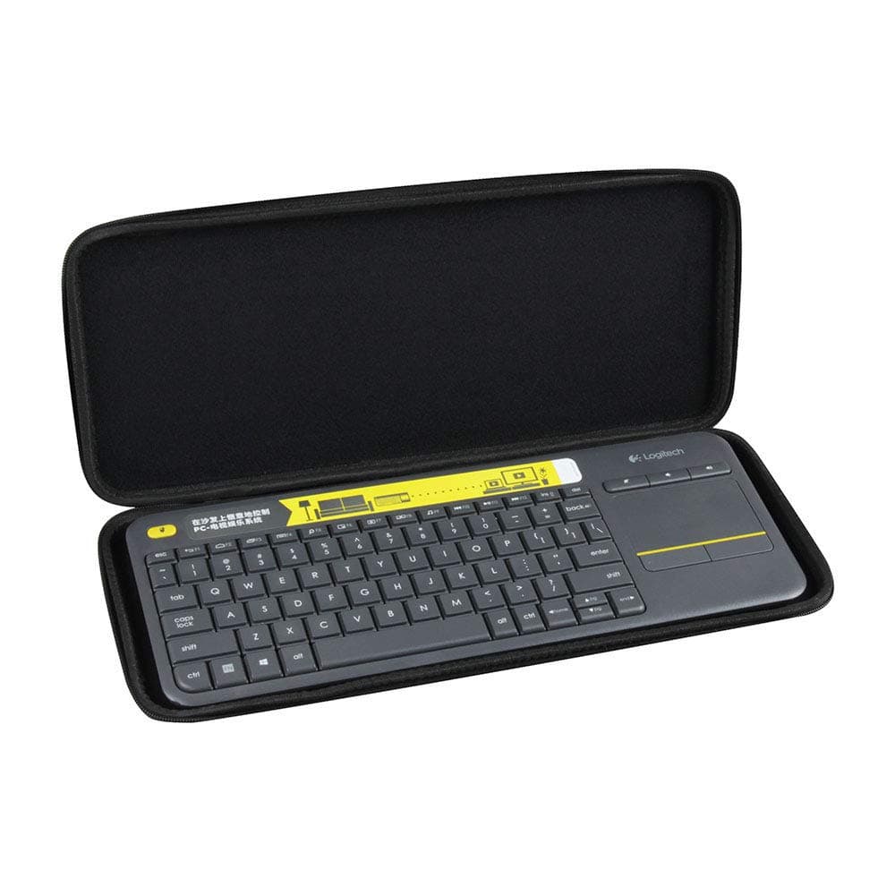 Hermitshell Hard EVA Travel Nylon Case fits Logitech K400 920-007119 Plus Wireless Touch Keyboard