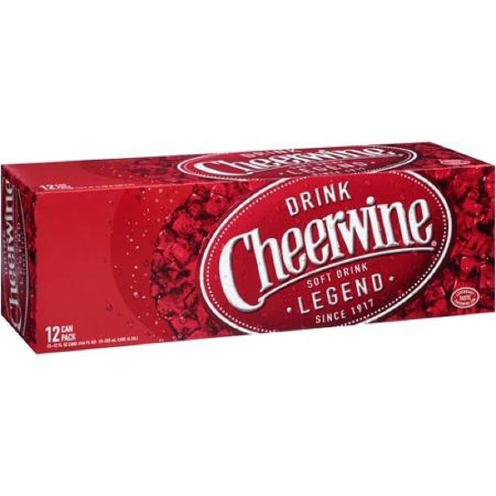 Cheerwine Cherry Fridge Pack Soft Drink, 12 Ounce (12 Cans)